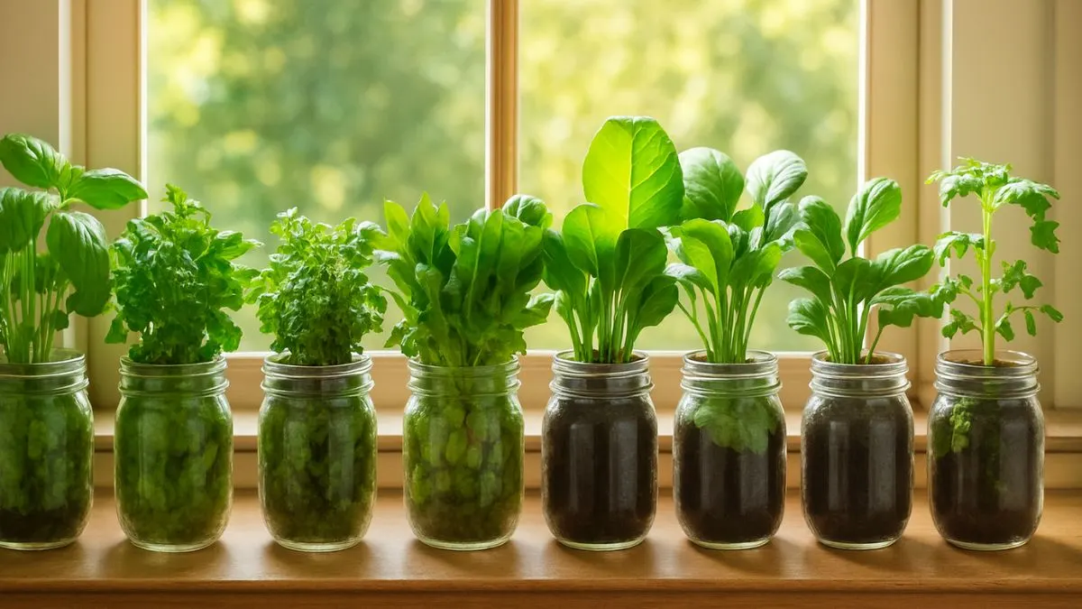 8 Shockingly Easy Foods You Can Grow in Mason Jars