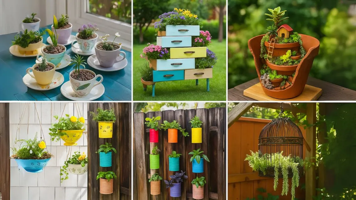 Miniature Gardens from Trash to Treasure